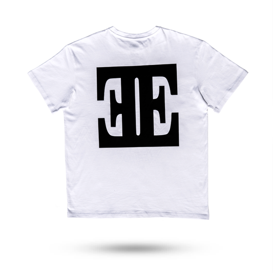 OVERSIZED SQUARE LOGO TEE WHT